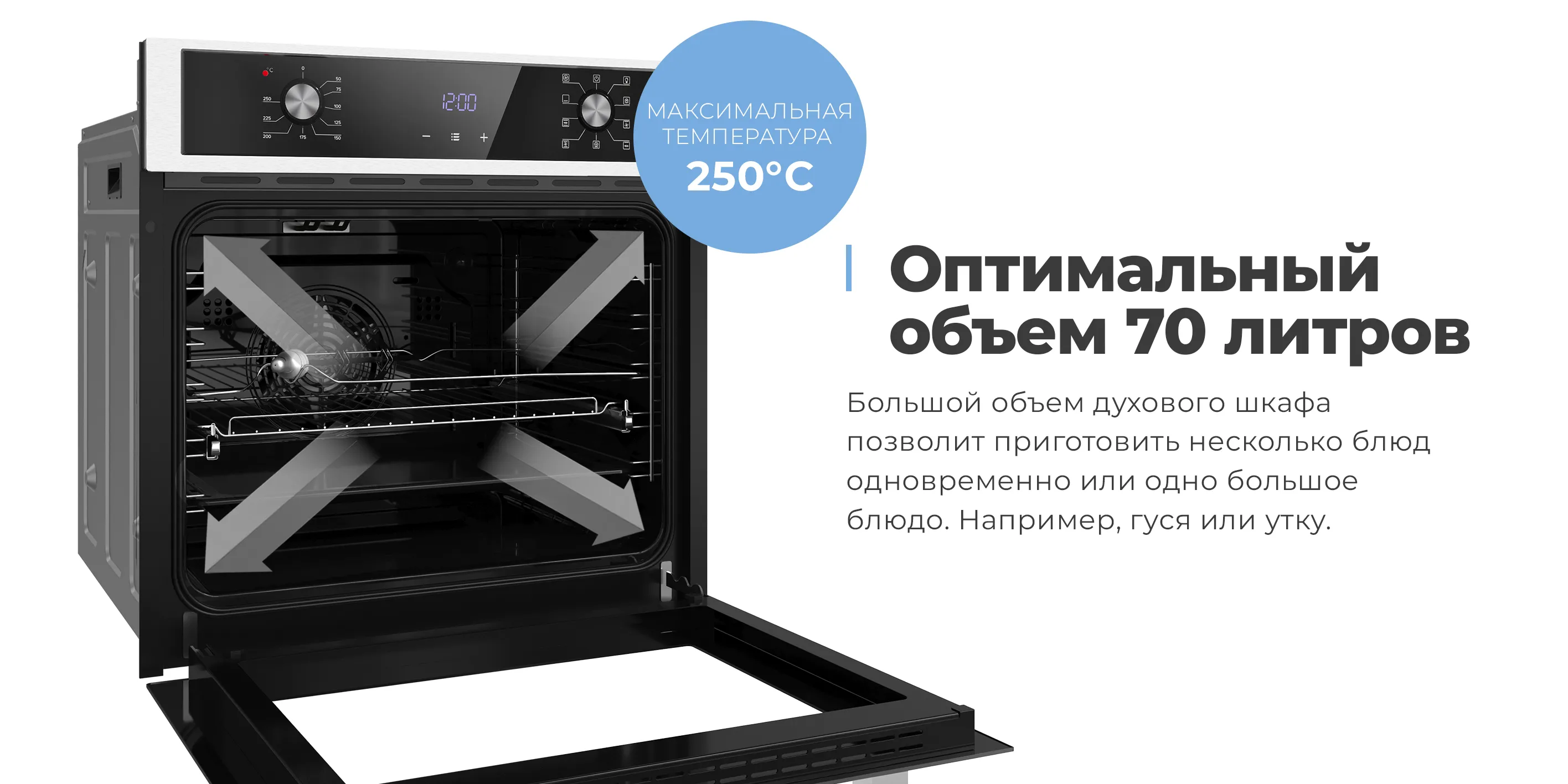 Оптимальный объем 70 литров
