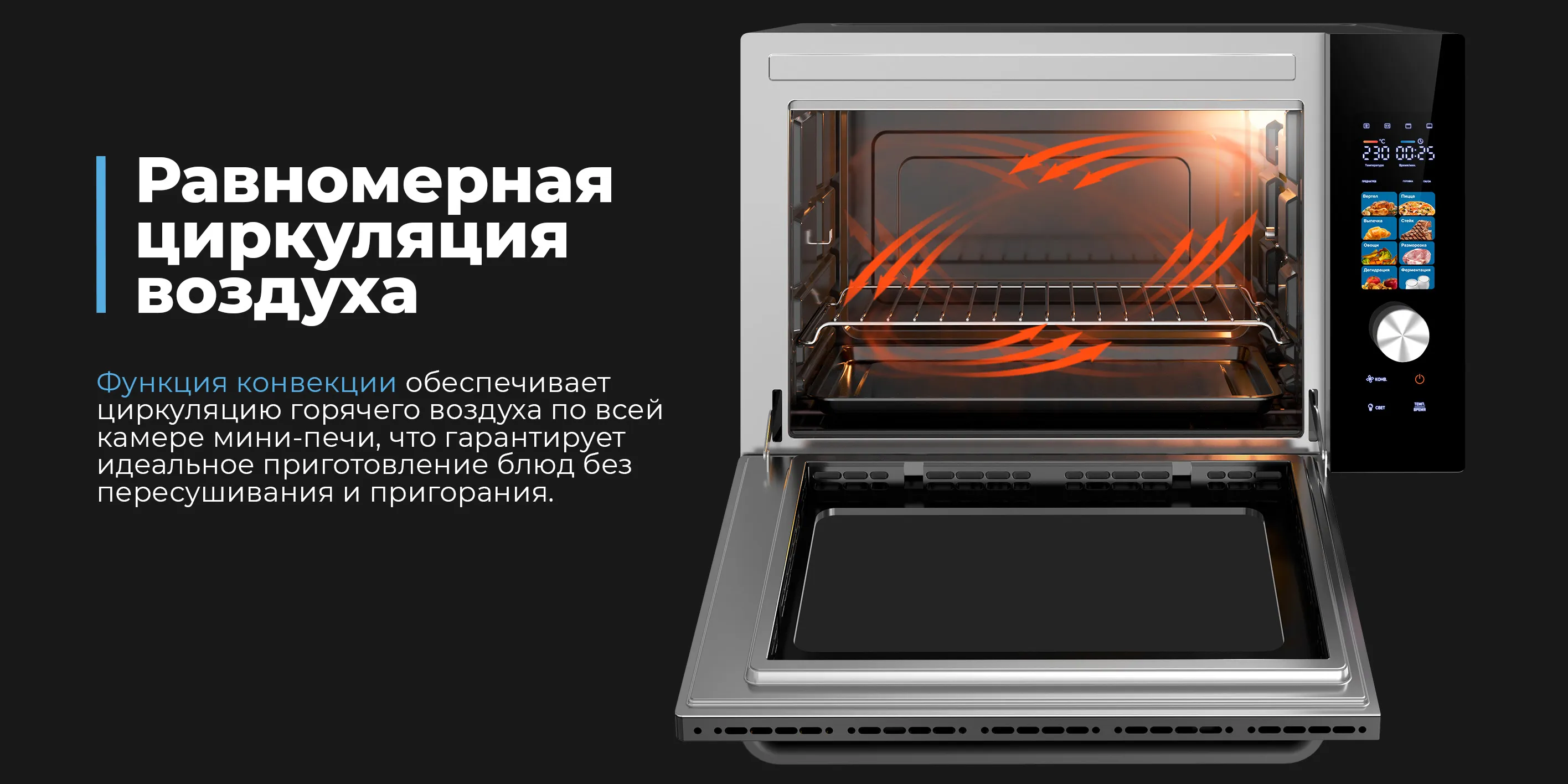 Равномерная циркуляция воздуха