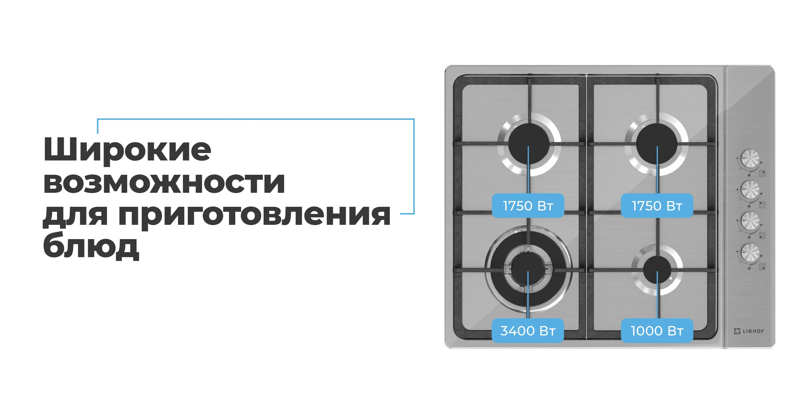 Широкие возможности для приготовления блюд