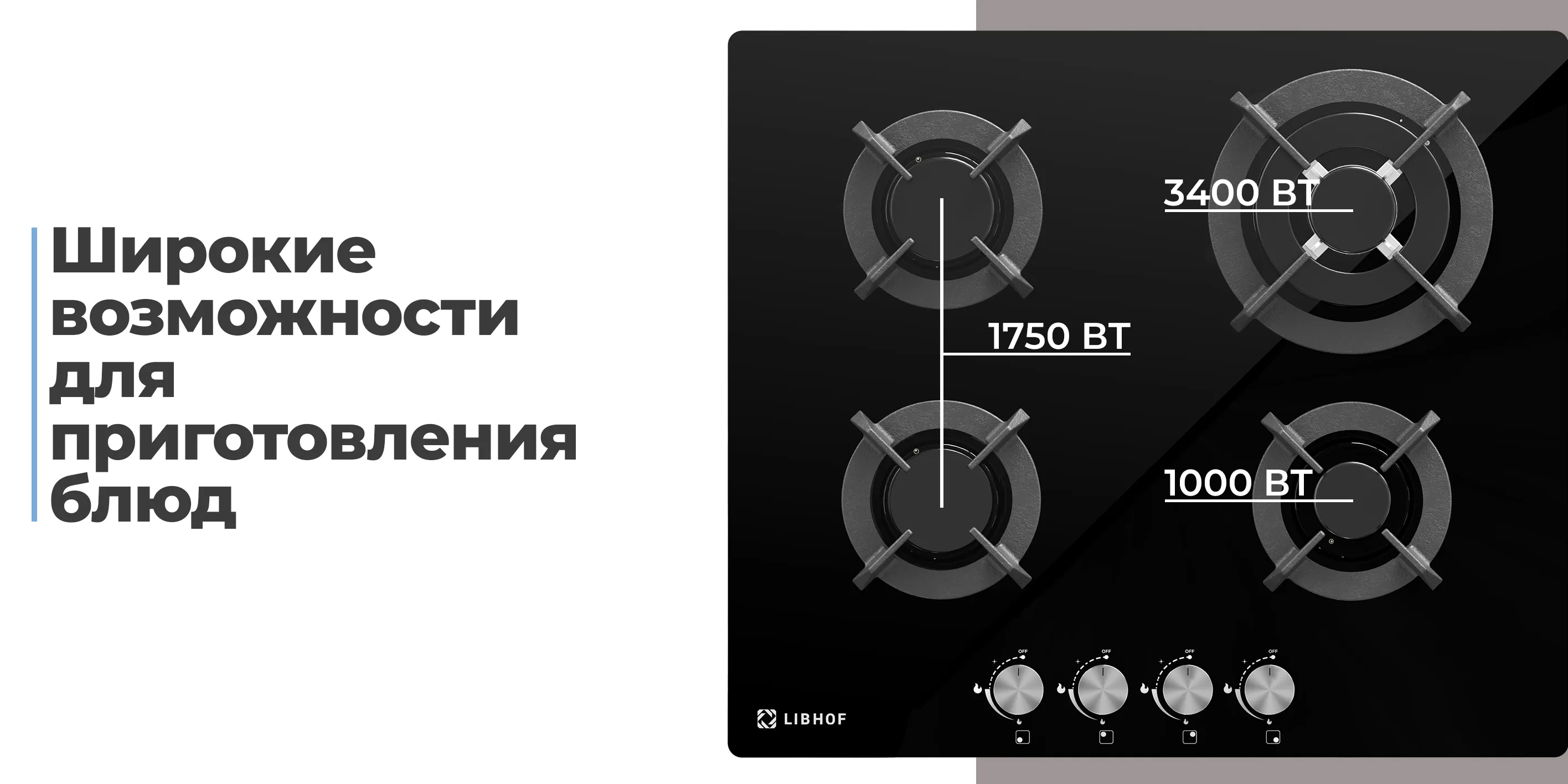 Широкие возможности для приготовления блюд