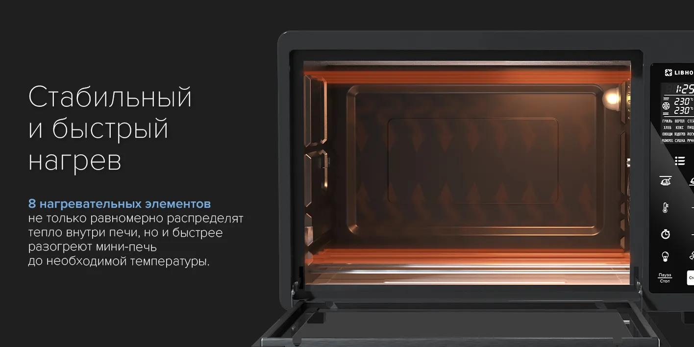 Стабильный и быстрый нагрев