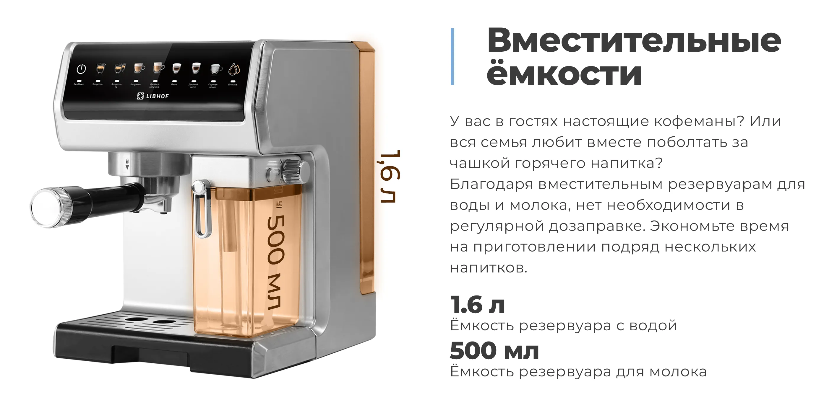 Вместительные емкости для воды и молока