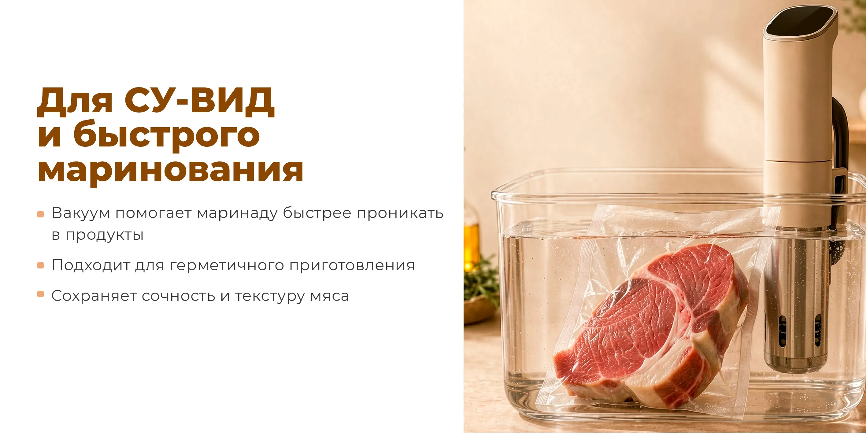 Для су-вид и быстрого маринования